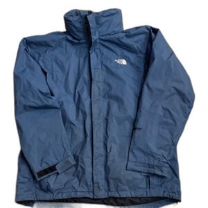 The North Face Gore-Tex Shell Jacket Men’s XL Blue Waterproof Hooded Coat